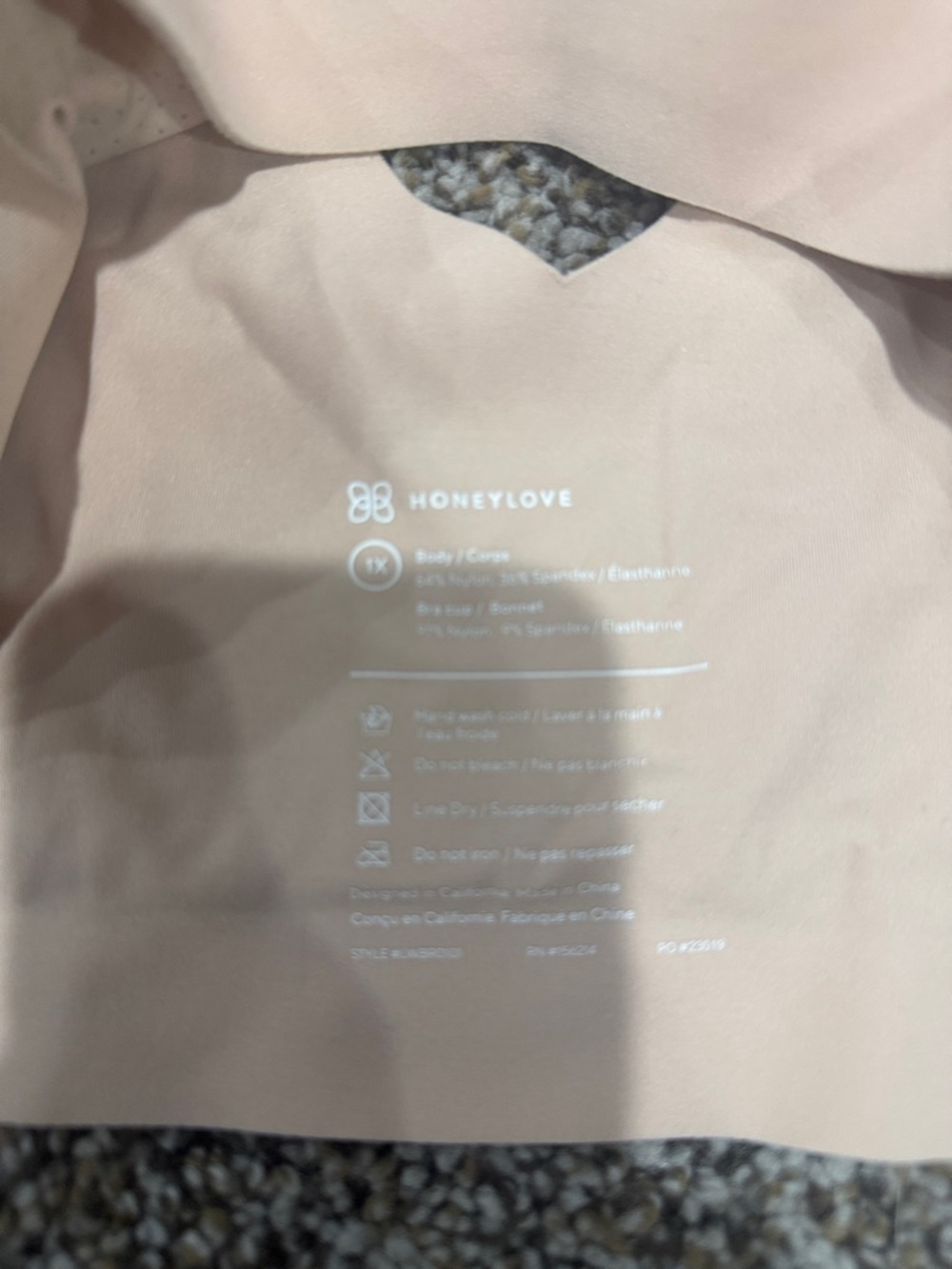 Honeylove Nude Supportive Wireless Bra 1X - Picture 3 of 4